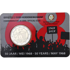 Belgique, 2 Euro, 50 Ans de Mai 68, 2018, Utrecht, Bimétallique, FDC
