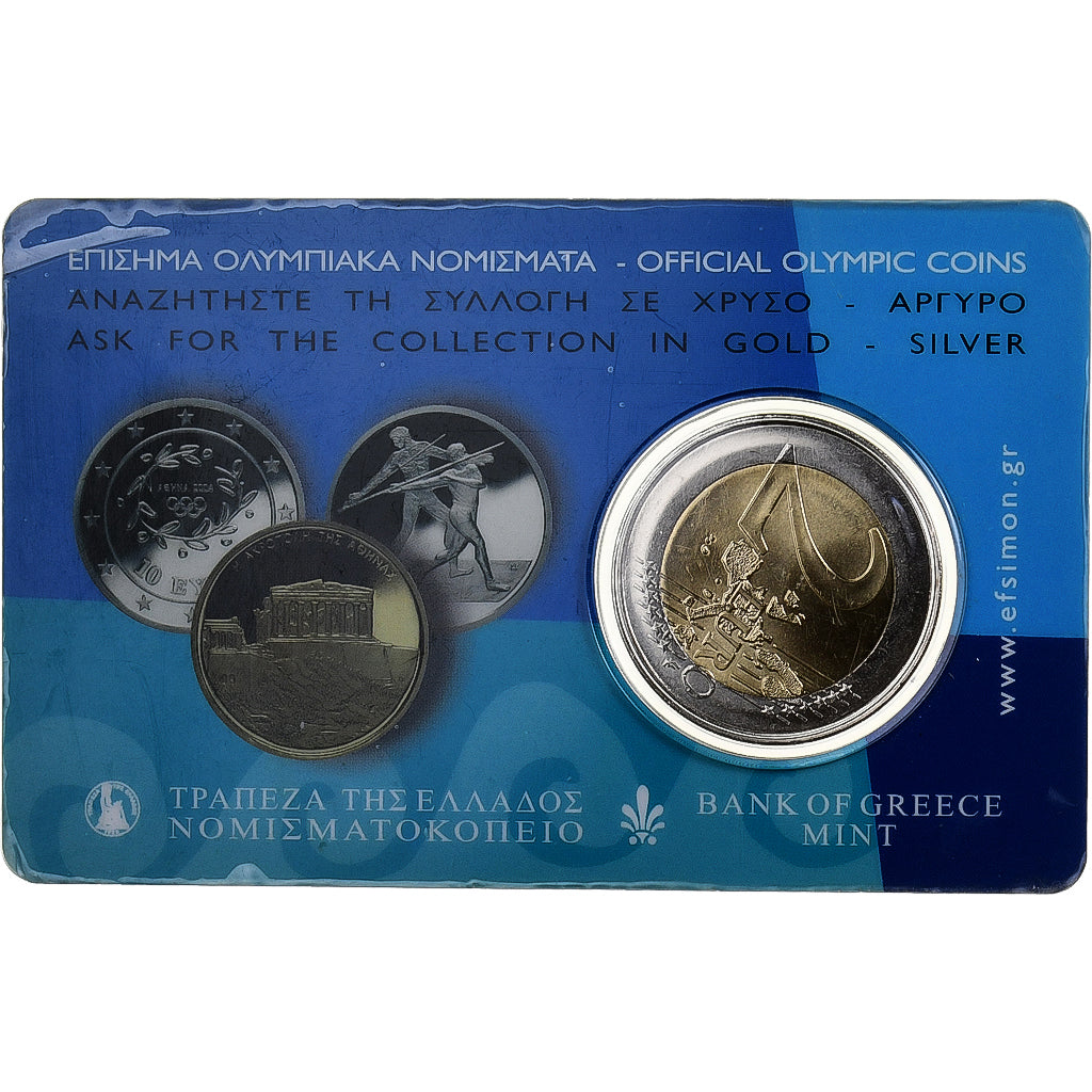 Grecia, 2 Euro, JO 2004 d'Athènes, BU, 2004, Athens, Bi-metallico, FDC