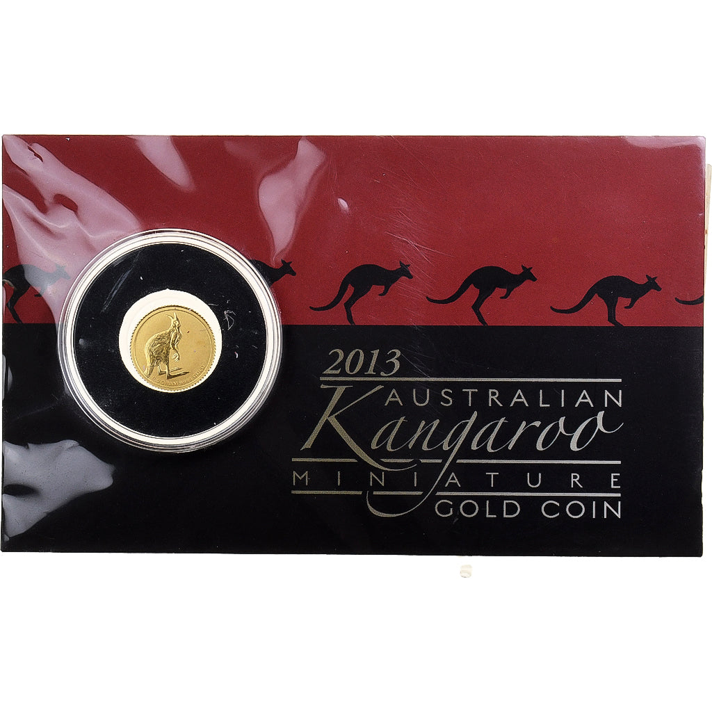 Australien, Elizabeth II, 2 Dollars, Miniature Gold Coin - Kangaroo, 2013