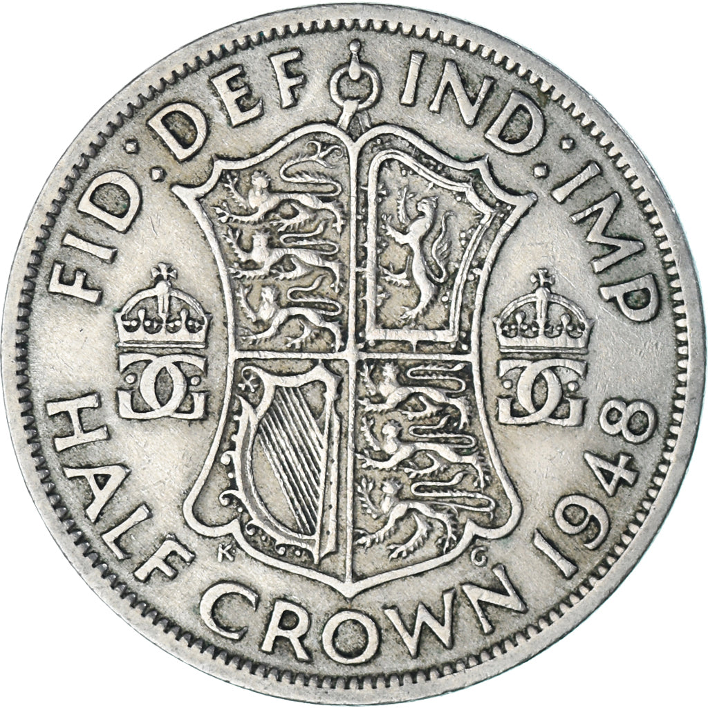 Münze, Großbritannien, 1/2 Crown, 1948