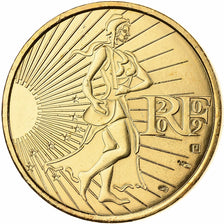 France, 10 Euro, Semeuse, Gilded, 2009, MDP, Silver, MS(65-70)