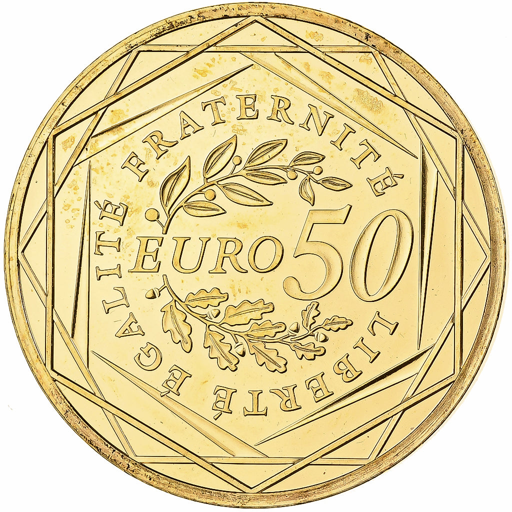 Francja, 10 Euro, Semeuse, Doré, 2010, MDP, Srebro, MS(65-70)