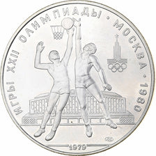 Soviet Union, 10 Roubles, 1980 Olympics - Basketball, 1979, Saint Petersburg