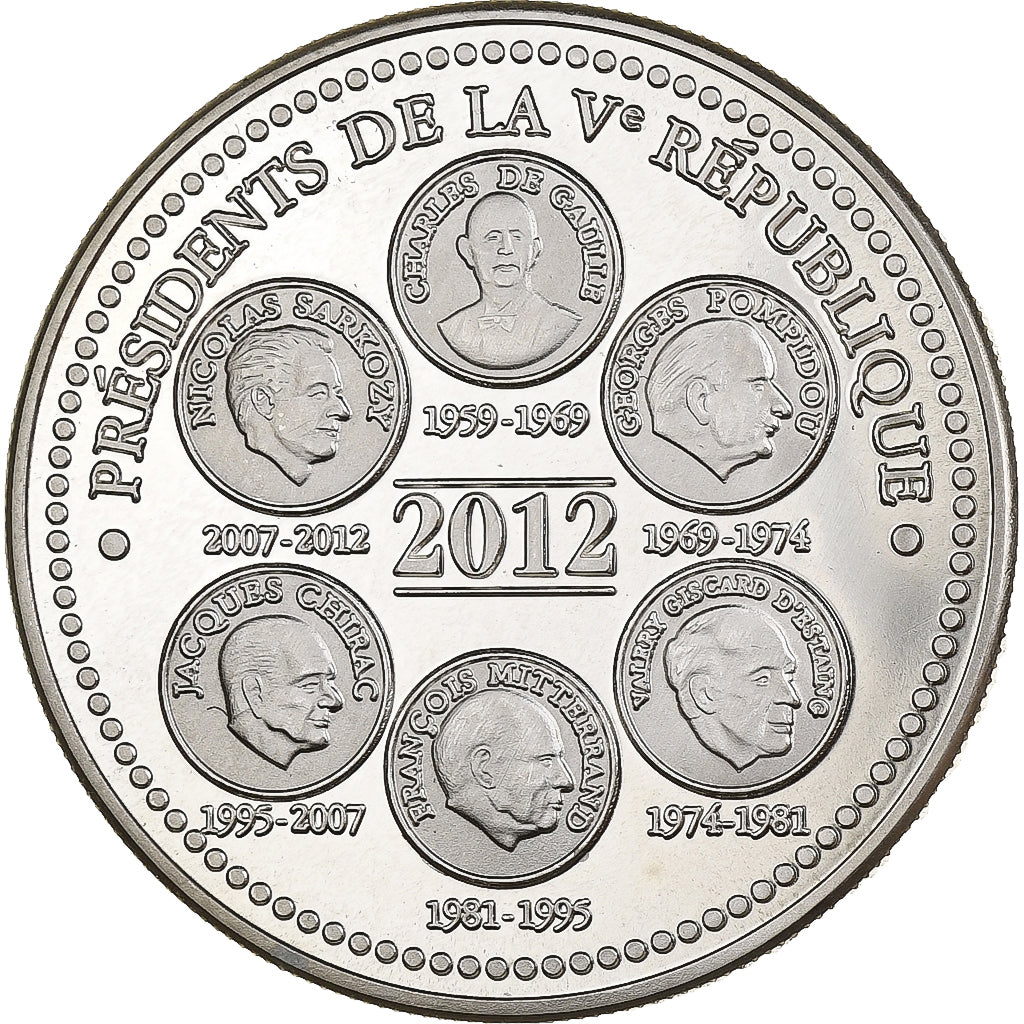 France, Medal, Présidents de la Vème République, Elysée, 2012