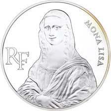 France, 100 Francs, Mona Lisa, 1993, MDP, Proof, Silver, MS(65-70)