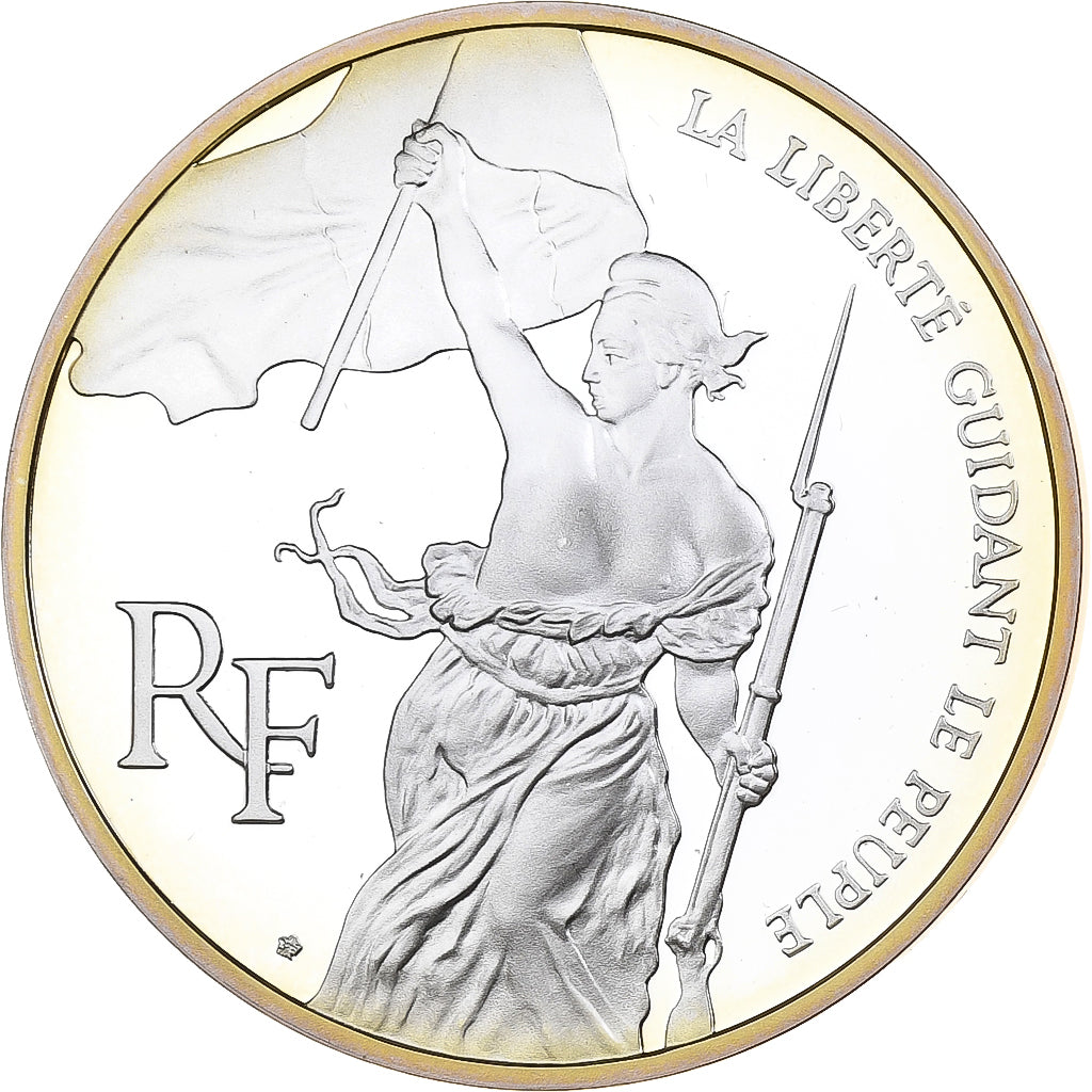 France, 100 Francs, Liberté guidant le peuple, 1993, MDP, Proof, Silver