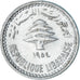 Monnaie, Liban , 5 Piastres, 1954