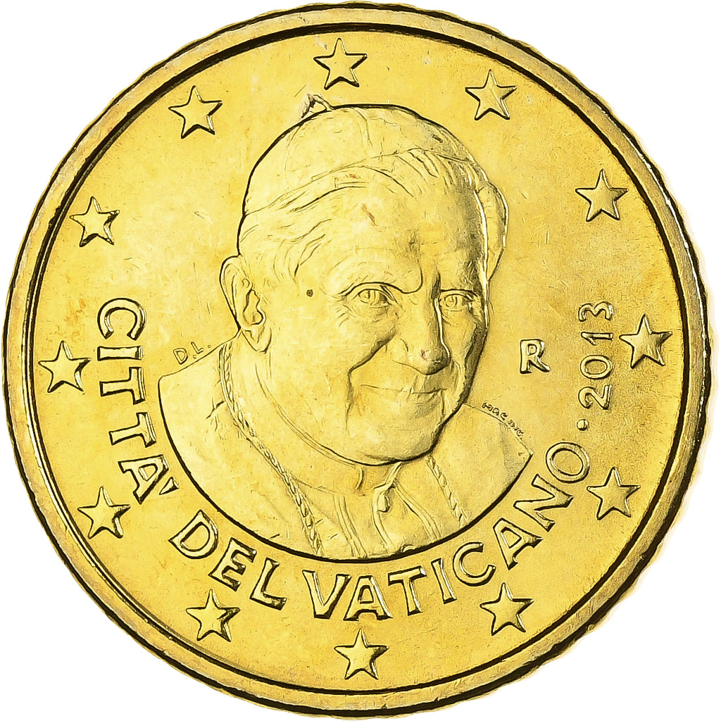 Vatican, Benedict XVI, 50 Centimes, 2013, Rome, Nordic gold, MS(63)