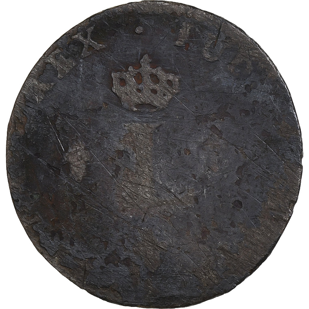 Frankreich, Louis XV, Double Sol, 1763, Paris, Billon, SGE+