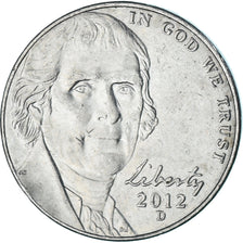Coin, United States, 5 Cents, 2012