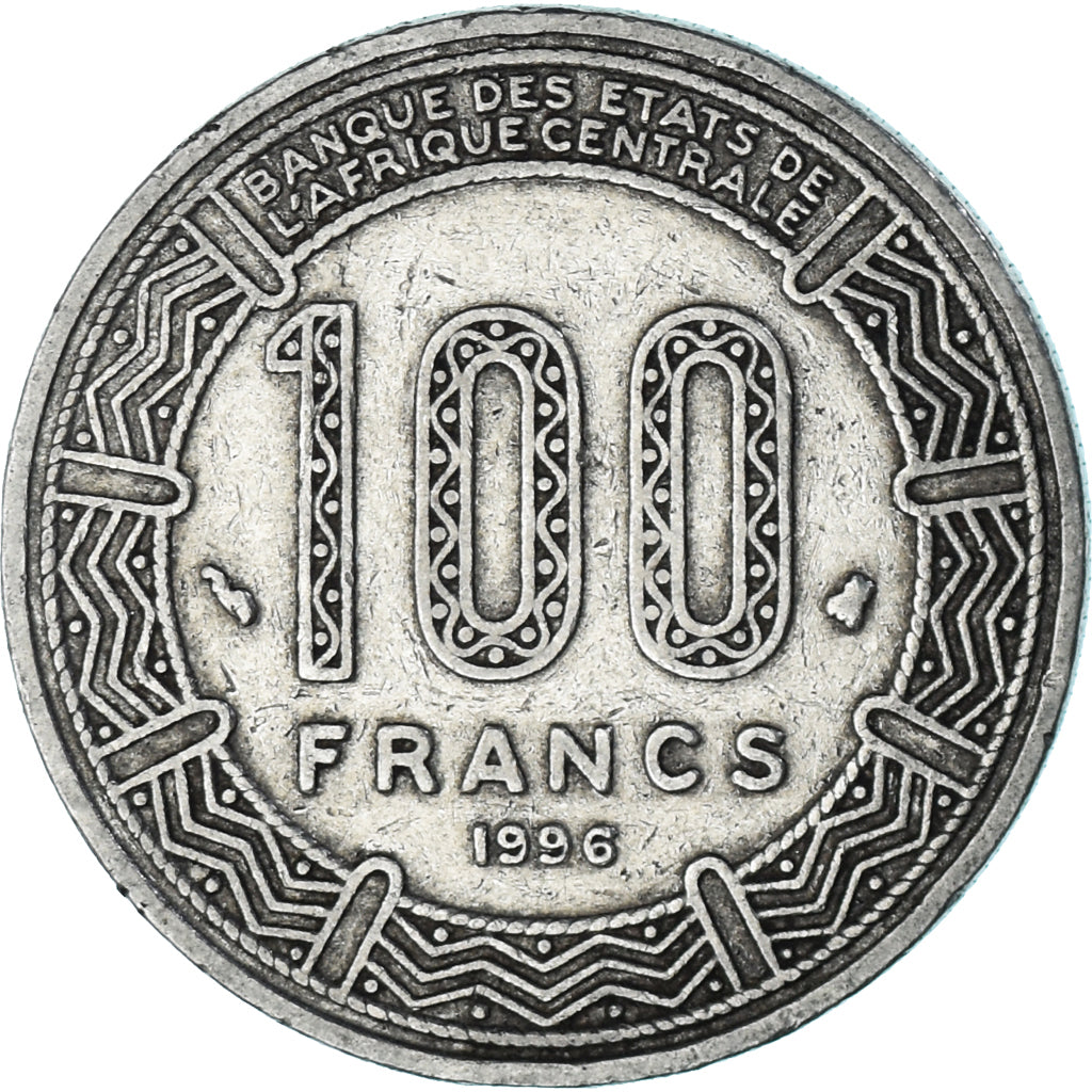 Münze, Zentralafrikanische Staaten, 100 Francs, 1996