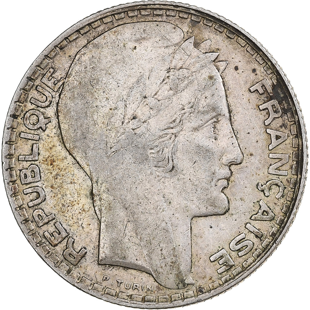 Francia, 10 Francs, Turin, 1930, Paris, Argento, MB+