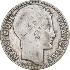 France, 20 Francs, Turin, 1933, Paris, Silver, VF(30-35)