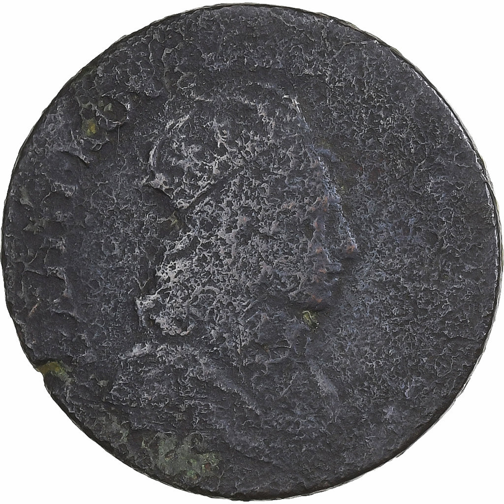 France, Louis XIV, Liard, Paris, Cuivre, B+