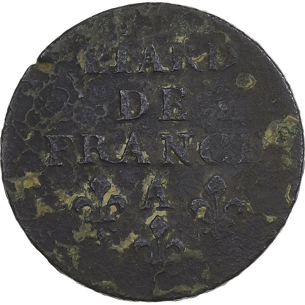 France, Louis XIV, Liard, Paris, Cuivre, B+