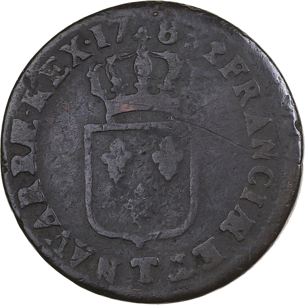 Francia, Louis XVI, Sol, 1785, Nantes, Rame, MB