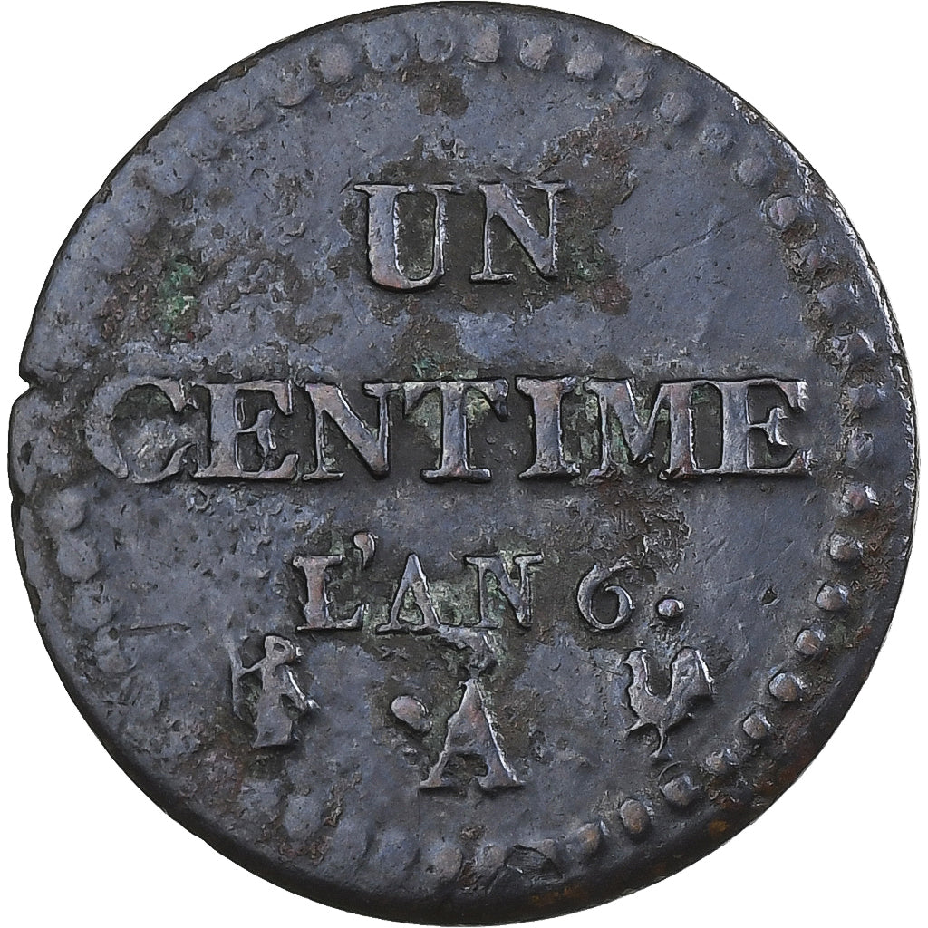 Frankrijk, Centime, Dupré, AN 6, Paris, Koper, FR