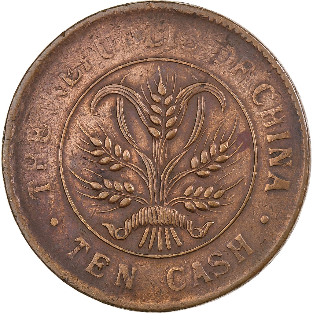 République de Chine, 10 Cash, Non daté (1920), Cuivre, TB+