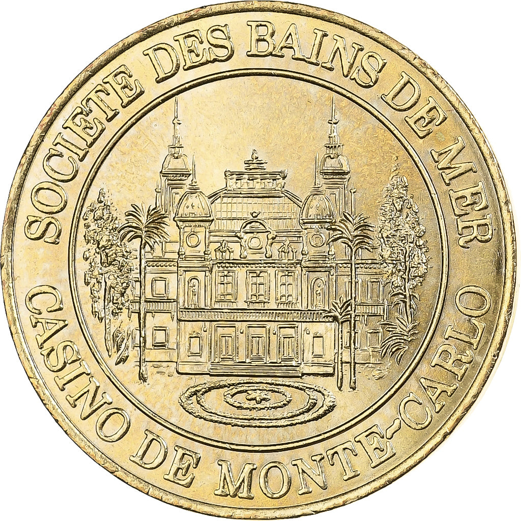 Mónaco, Casino Token, Casino Monte-Carlo, 50 centimes, 2001-2002, MDP, Latão