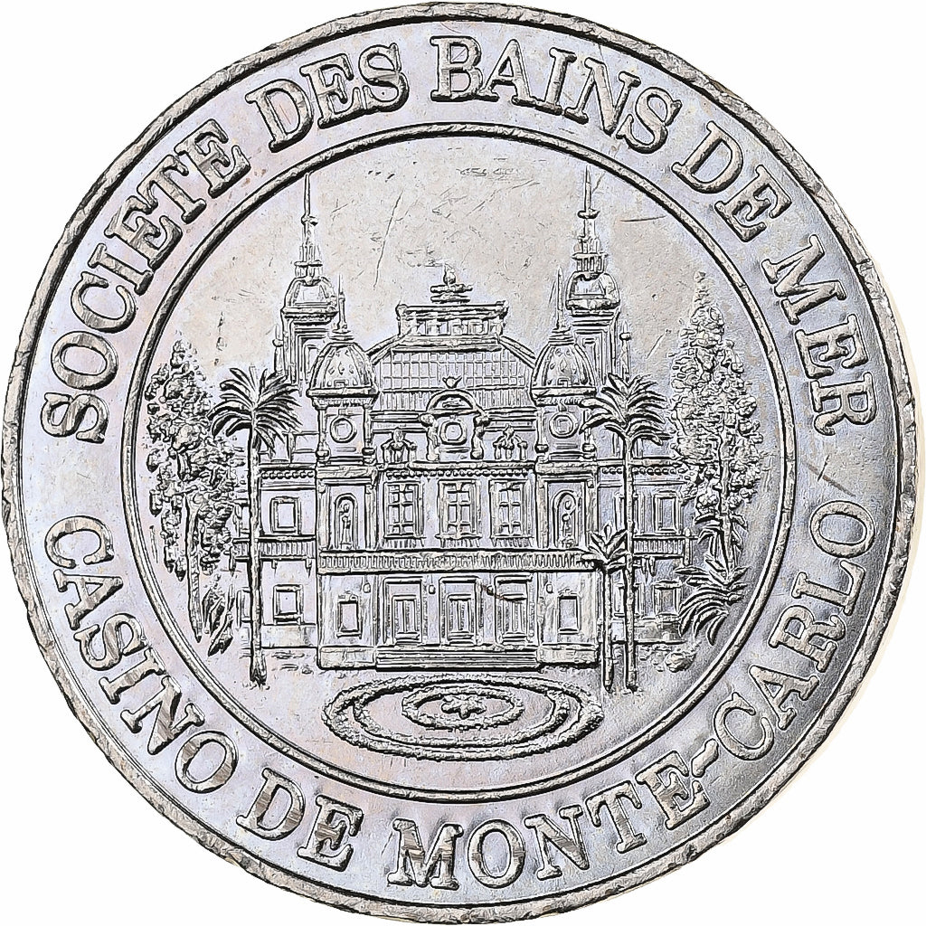 Monaco, Casino Token, Casino Monte-Carlo, 2 Euro, 2001-2002, MDP, Nickel, VZ