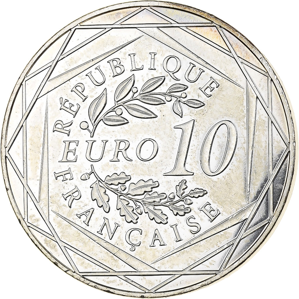 Frankrijk, 10 Euro, Coq, 2016, MDP, Zilver, PR
