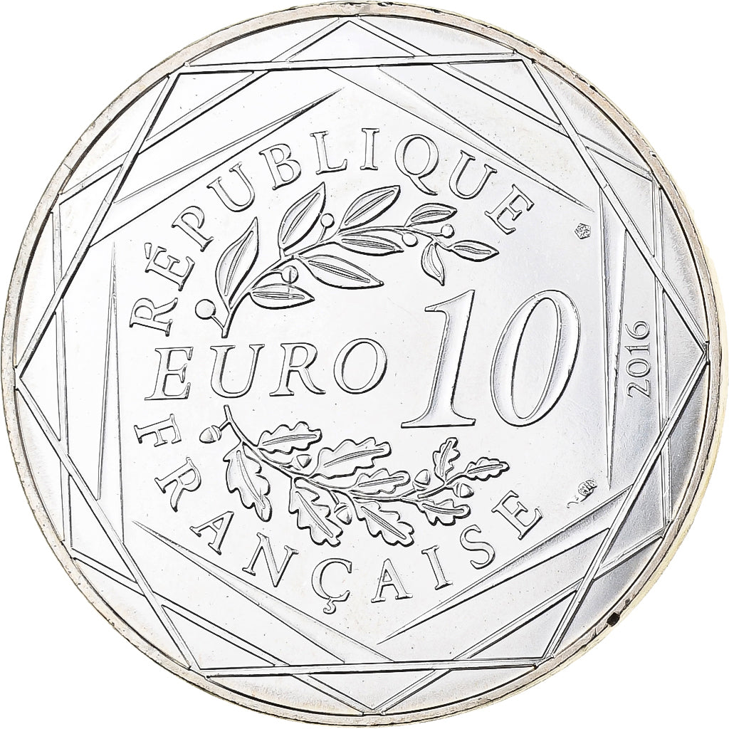Francia, 10 Euro, Le Petit Prince (pêche au Mont Saint-Michel), 2016, MDP