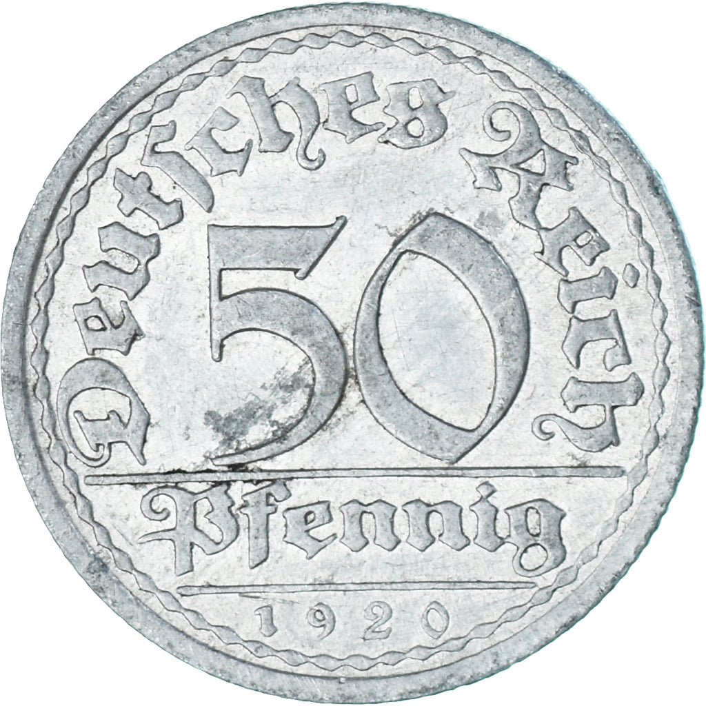 Moeda, Alemanha, 50 Pfennig, 1920