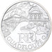 France, 10 Euro, Guadeloupe, 2011, MDP, Silver, MS(65-70)