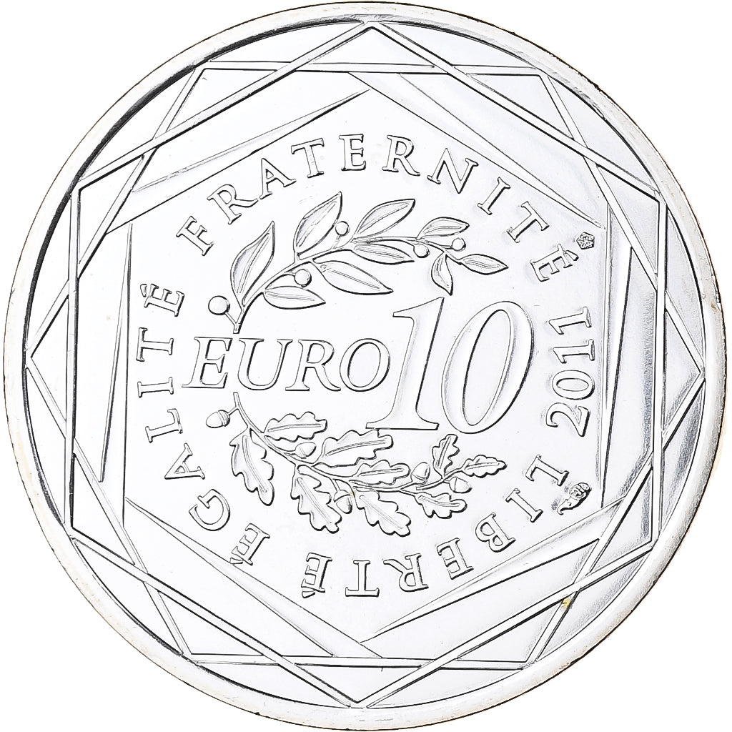 Frankreich, 10 Euro, Corse, 2011, MDP, Silber, STGL