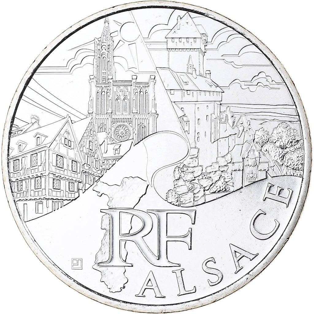 Francia, 10 Euro, Alsace, 2011, MDP, Argento, FDC