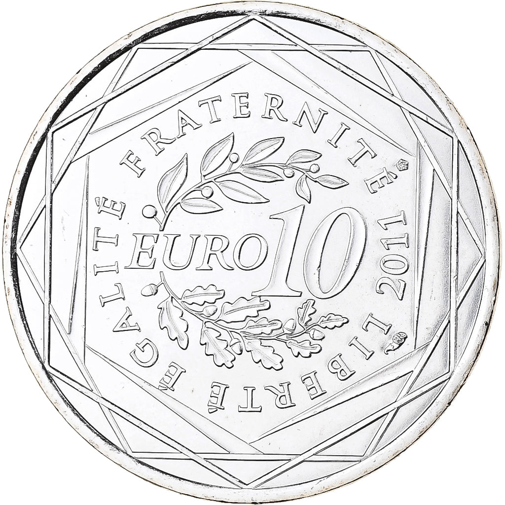 Francia, 10 Euro, Alsace, 2011, MDP, Argento, FDC