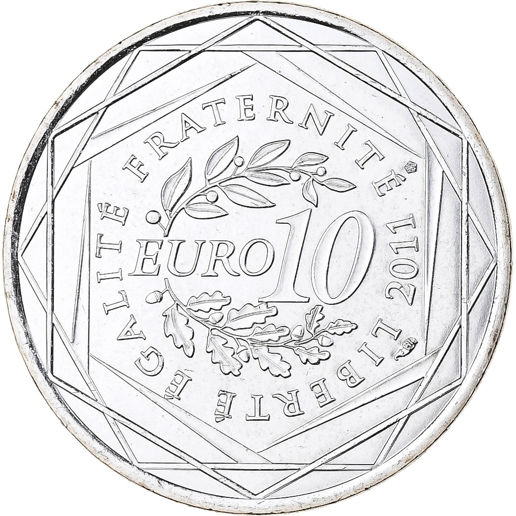 Frankrijk, 10 Euro, Pays de la Loire, 2011, MDP, Zilver, UNC
