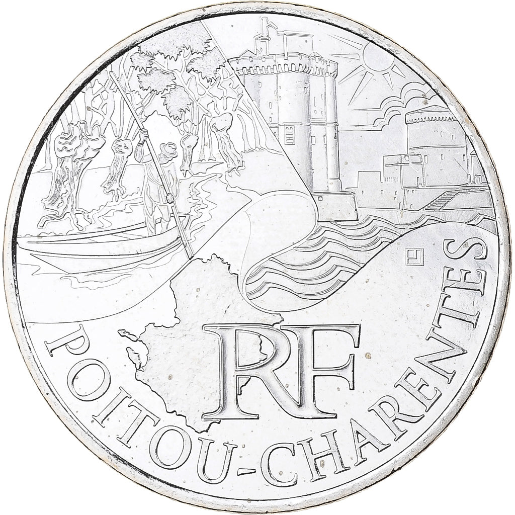 Frankreich, 10 Euro, Poitou-Charentes, 2011, MDP, Silber, STGL