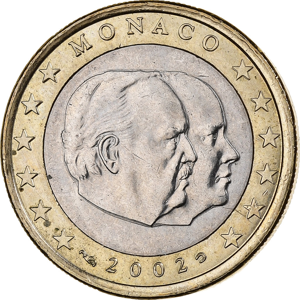 Monaco, Rainier III & Albert, Euro, 2002, MDP, Bi-metallico, SPL-