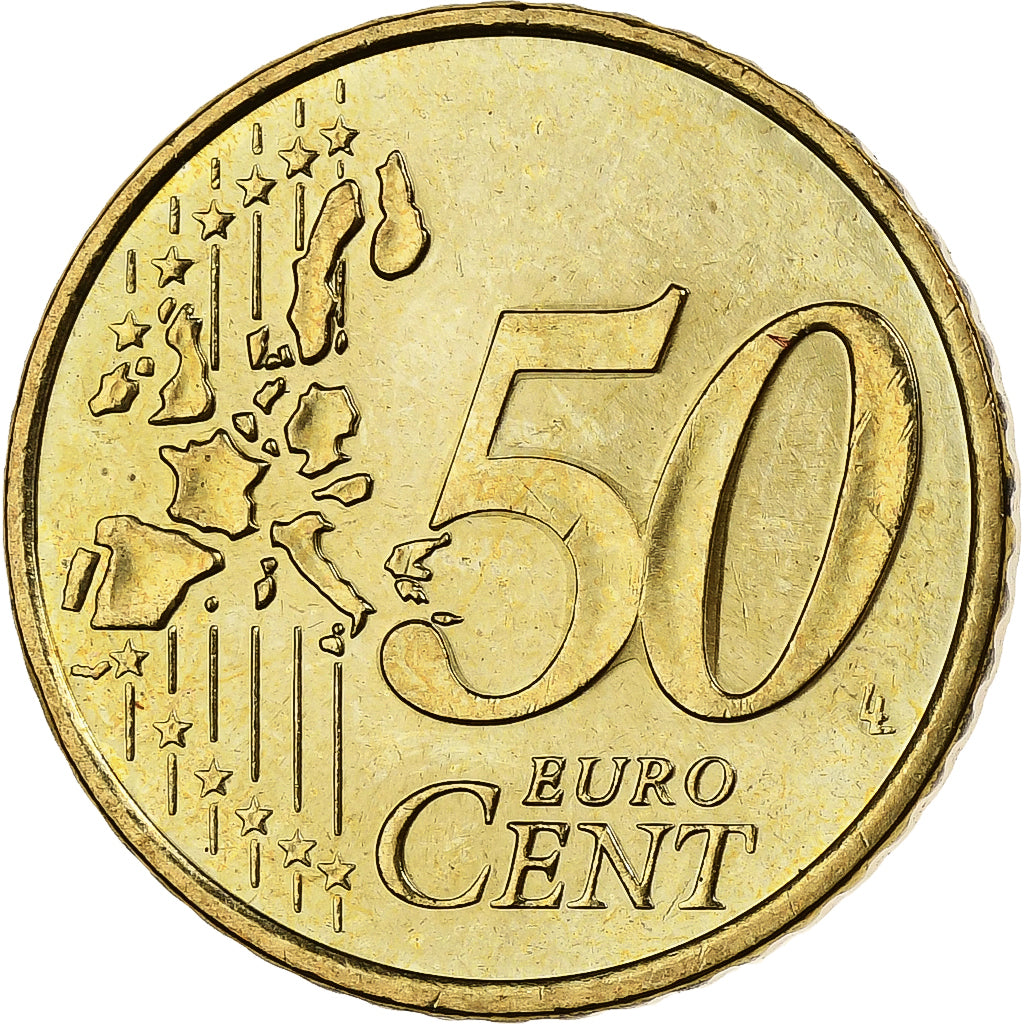 Monaco, Rainier III, 50 Centimes, 2002, MDP, Nordic gold, AU(55-58)