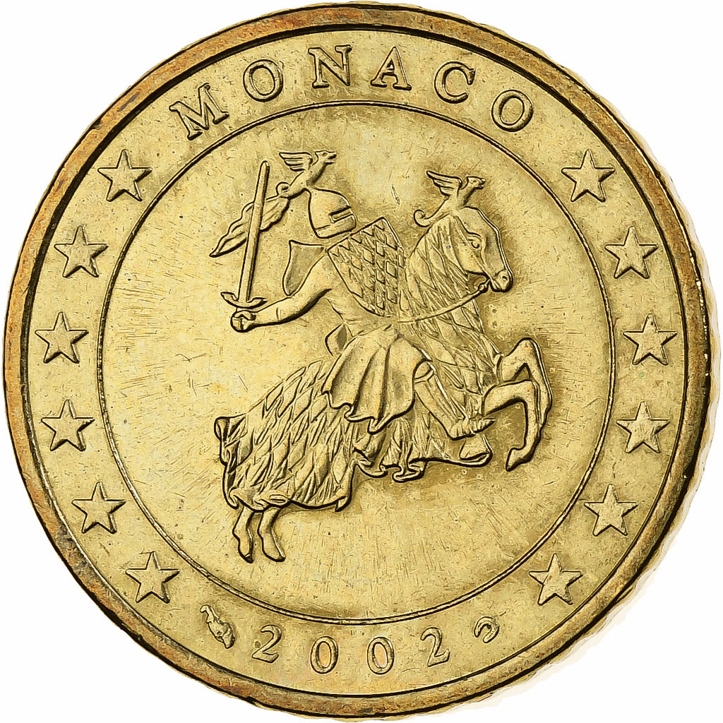 Monaco, Rainier III, 50 Centimes, 2002, MDP, Nordic gold, VZ