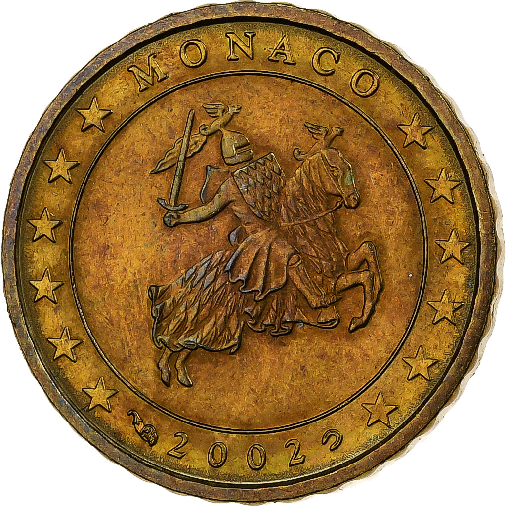 Monaco, Rainier III, 10 Centimes, 2002, MDP, Nordic gold, MS(60-62)