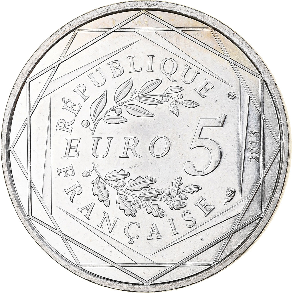 Frankrijk, 5 Euro, Egalité, 2013, MDP, Zilver, UNC-