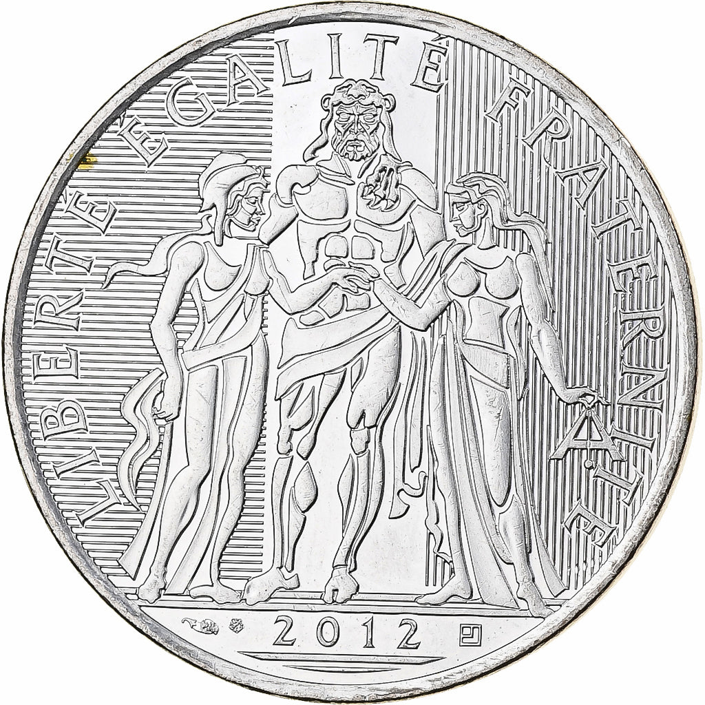Frankrijk, 10 Euro, Hercule, 2012, MDP, Zilver, UNC-