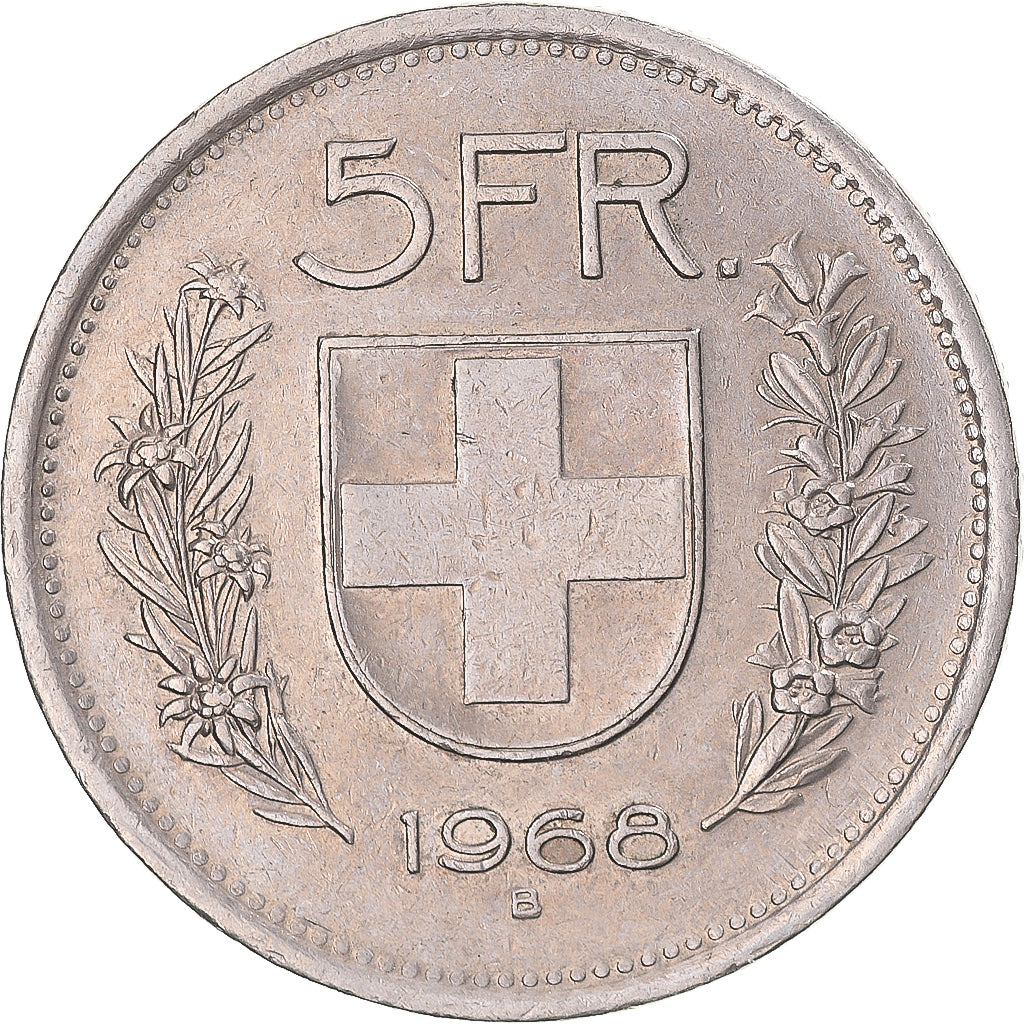 Coin, Switzerland, 5 Francs, 1968
