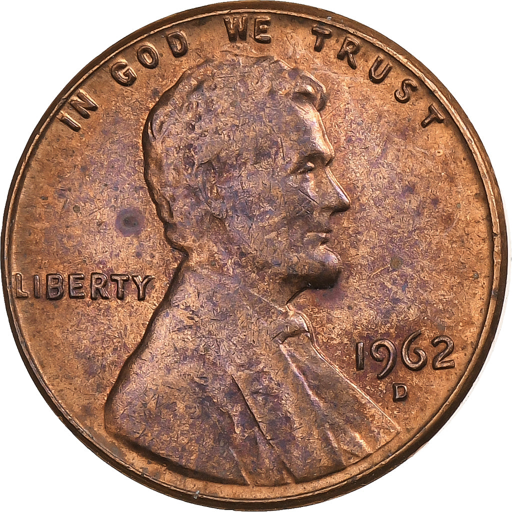 Estados Unidos da América, Cent, Lincoln, 1962, Denver, Bronze, EF(40-45)