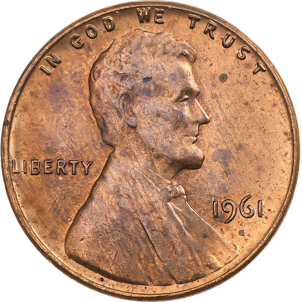 United States, Cent, Lincoln, 1961, Philadelphia, Bronze, AU(50-53)