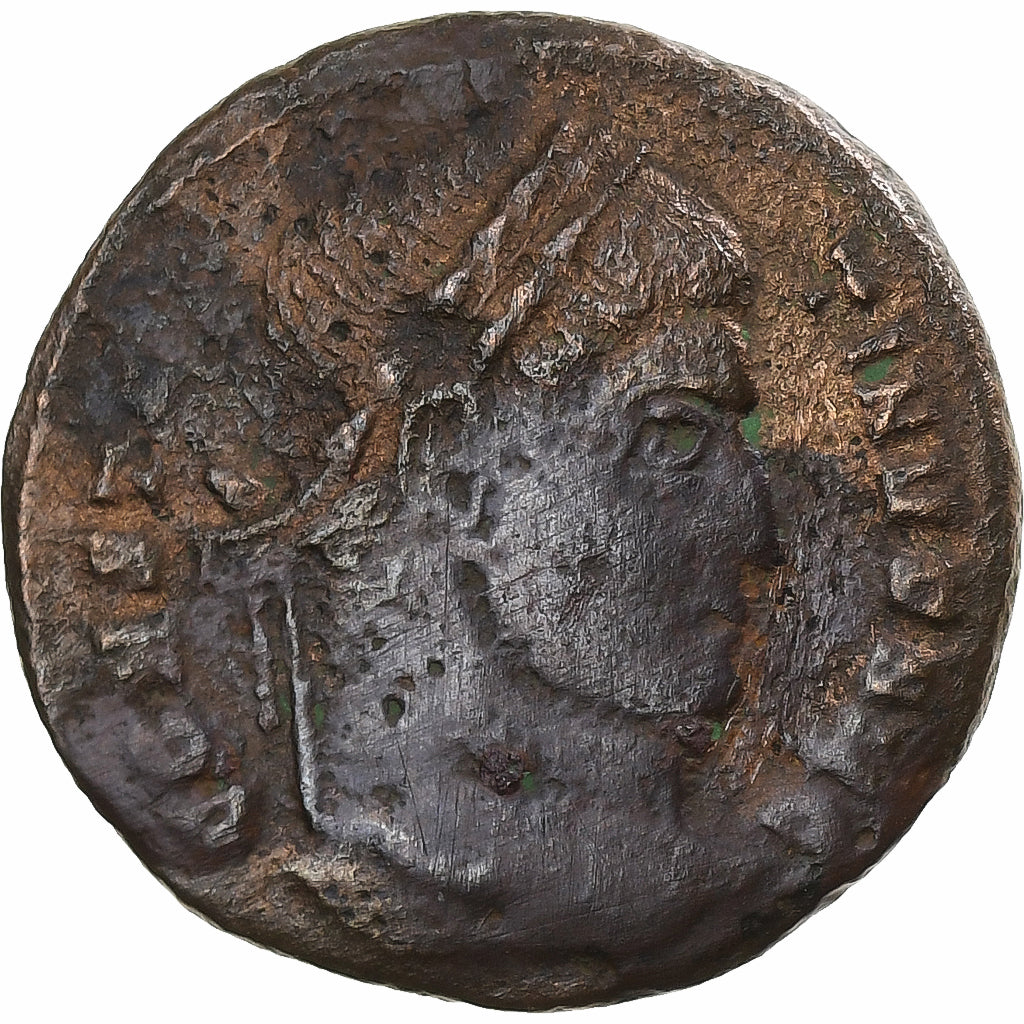 Constantijn I, Follis, 322-325, Ticinum, Bronzen, FR+, RIC:167