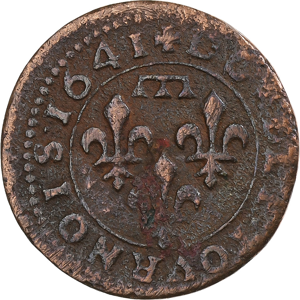 Vorstendom Dombes, Gaston van Orleans, Double Tournois, 1641, Trévoux, Koper