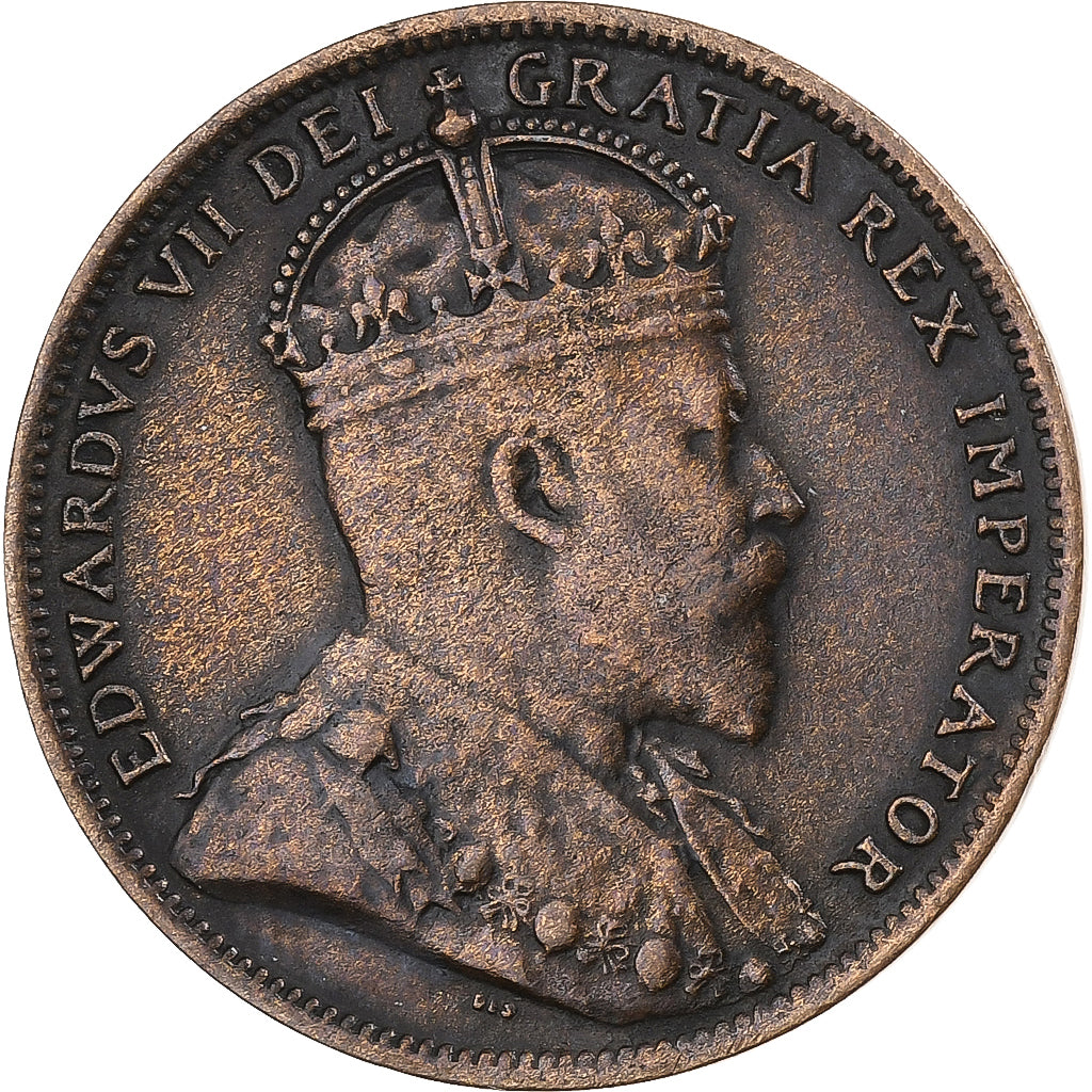 Newfoundland, Edward VII, 1 Cent, 1907, London, Bronze, EF(40-45), KM:9
