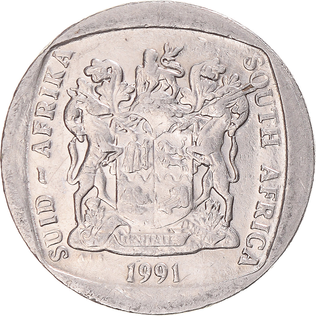 Coin, South Africa, 2 Rand, 1991