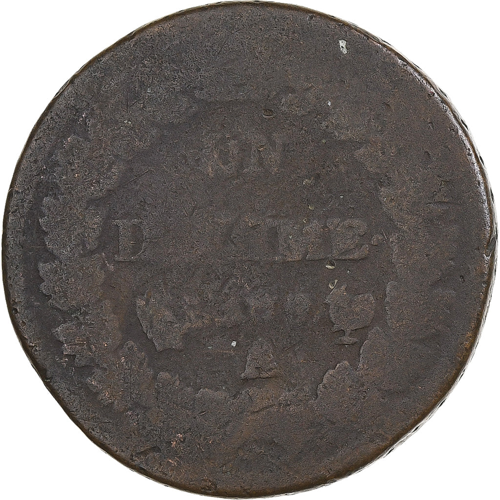 Francja, Decime, Dupré, Paris, Miedź, VG(8-10)