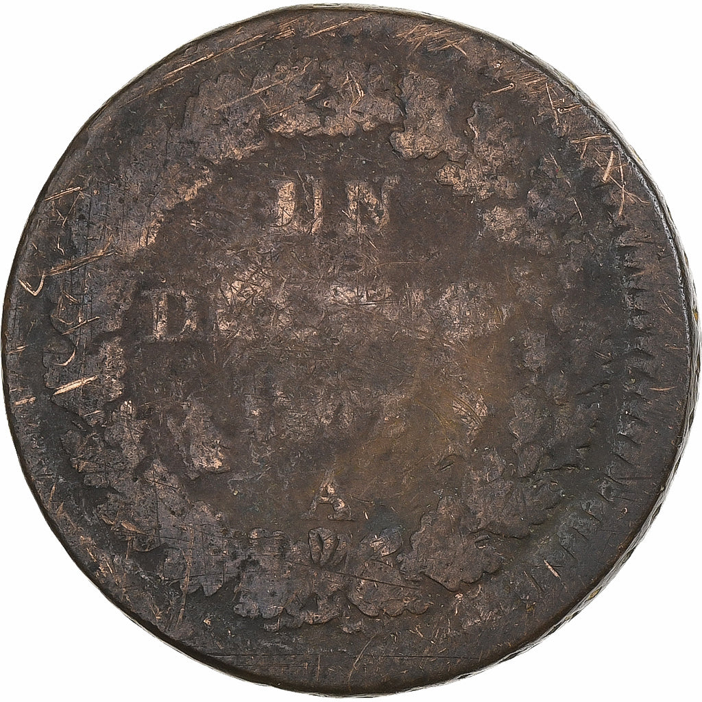 Francia, Decime, Dupré, AN 5, Paris, Rame, B+