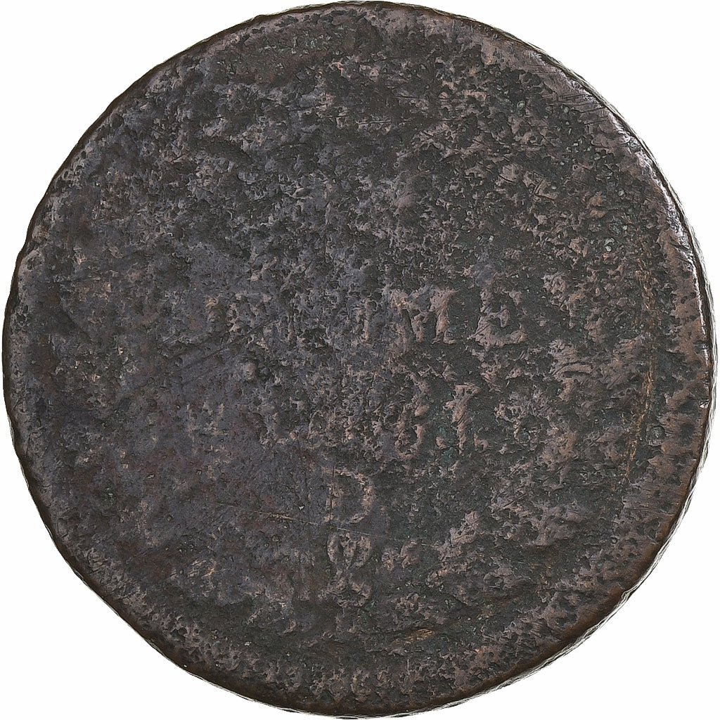 France, Decime, Dupré, AN 5, Lyon, Copper, VG(8-10)