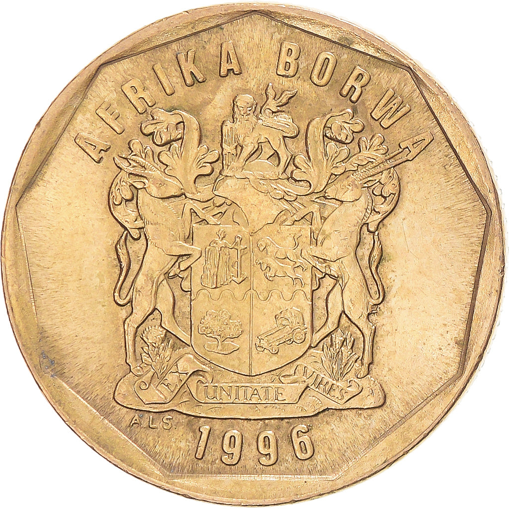 Moneda, Sudáfrica, 50 Cents, 1996